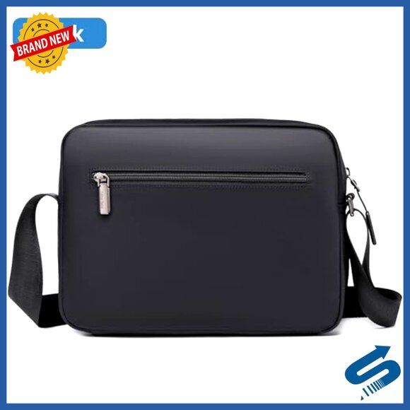 Lightweight Waterproof Messenger Bag Multiple Pockets Business Casual Travel - Picture 5 of 7